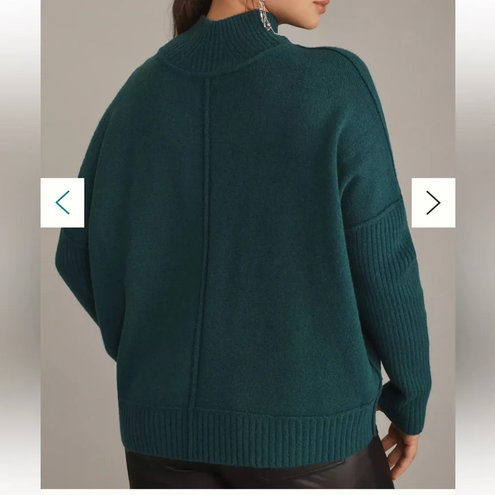 Anthropologie The Gretchen Cozy Mock Neck sweater by Maeve sz2X - Picture 2 of 4